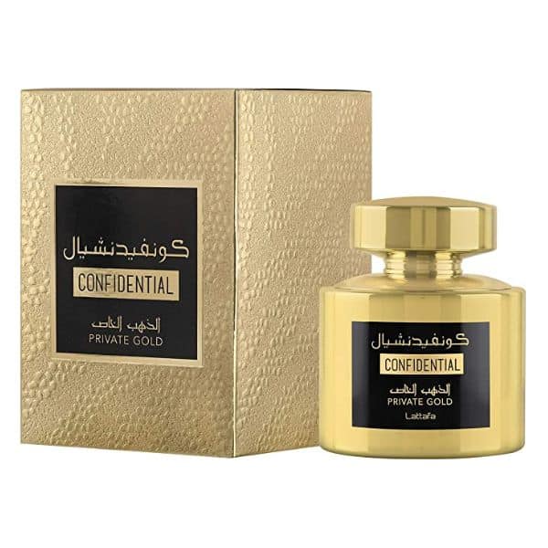 Confidential Private Gold – Lattafa 100ml